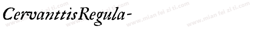 CervanttisRegula字体转换