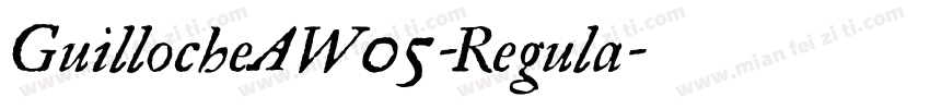GuillocheAW05-Regula字体转换