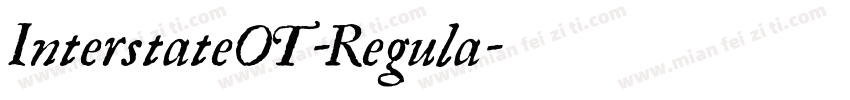 InterstateOT-Regula字体转换