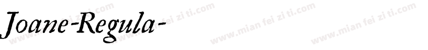 Joane-Regula字体转换