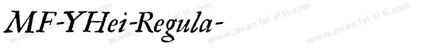 MF-YHei-Regula字体转换