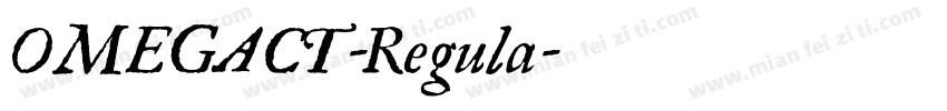 OMEGACT-Regula字体转换