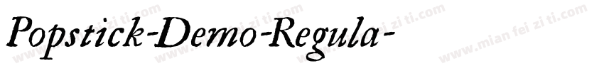 Popstick-Demo-Regula字体转换