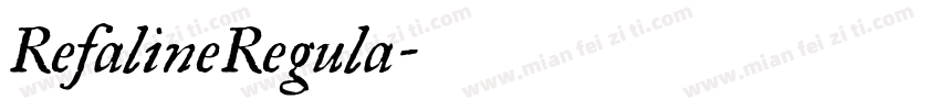 RefalineRegula字体转换