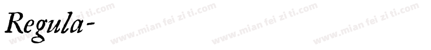 Regula字体转换