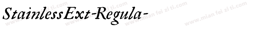 StainlessExt-Regula字体转换