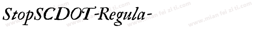 StopSCDOT-Regula字体转换