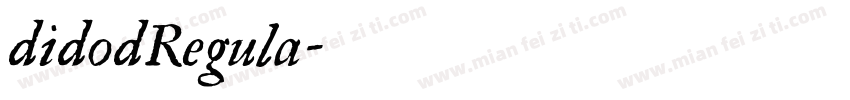 didodRegula字体转换