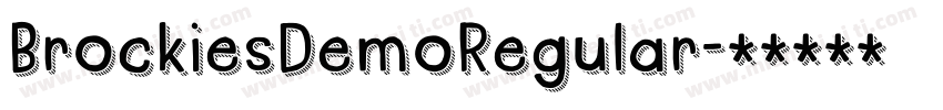 BrockiesDemoRegular字体转换