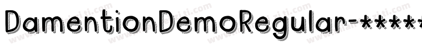 DamentionDemoRegular字体转换