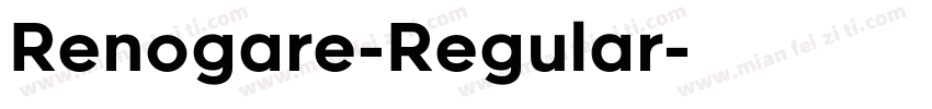 Renogare-Regular字体转换
