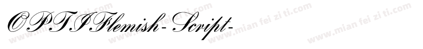 OPTIFlemish-Script字体转换