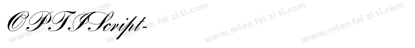 OPTIScript字体转换