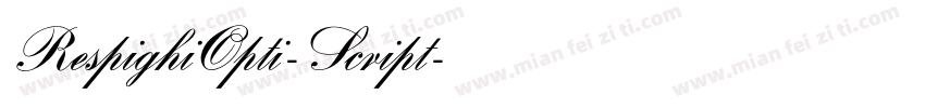 RespighiOpti-Script字体转换