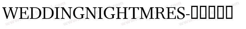 WEDDINGNIGHTMRES字体转换