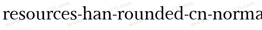 resources-han-rounded-cn-normal字体转换