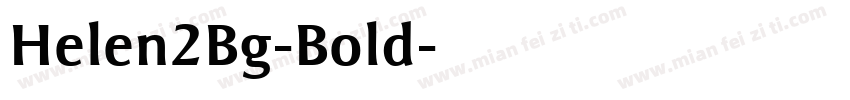 Helen2Bg-Bold字体转换
