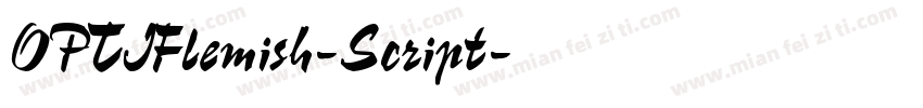 OPTIFlemish-Script字体转换