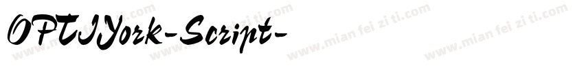 OPTIYork-Script字体转换