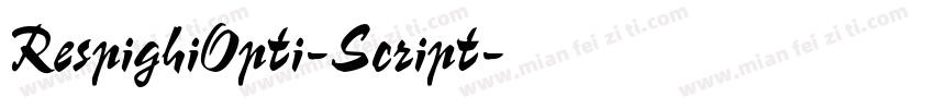 RespighiOpti-Script字体转换
