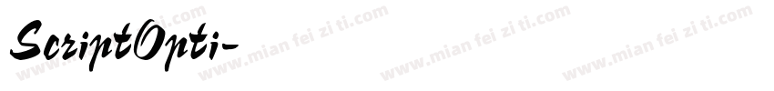 ScriptOpti字体转换