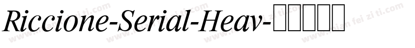 Riccione-Serial-Heav字体转换