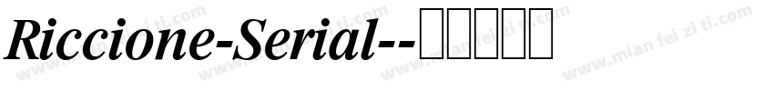 Riccione-Serial-字体转换
