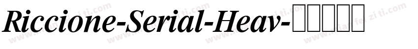 Riccione-Serial-Heav字体转换