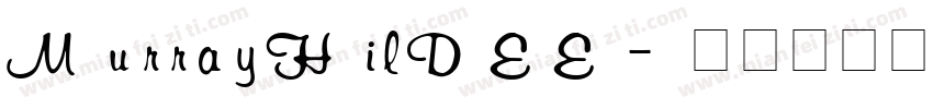 MurrayHilDEE字体转换