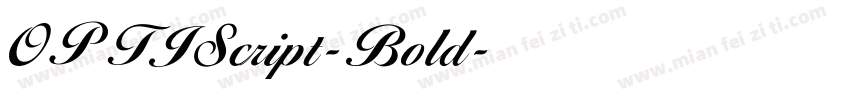 OPTIScript-Bold字体转换