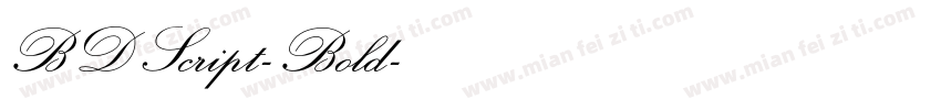 BDScript-Bold字体转换
