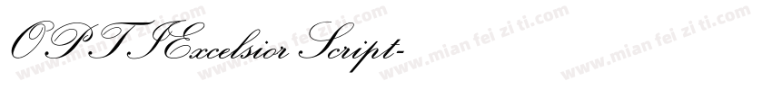 OPTIExcelsiorScript字体转换