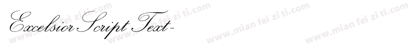 ExcelsiorScriptText字体转换