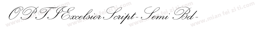 OPTIExcelsiorScript-SemiBd字体转换