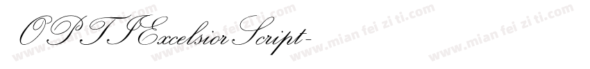 OPTIExcelsiorScript字体转换