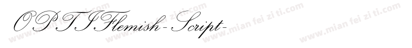 OPTIFlemish-Script字体转换