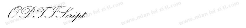 OPTIScript字体转换