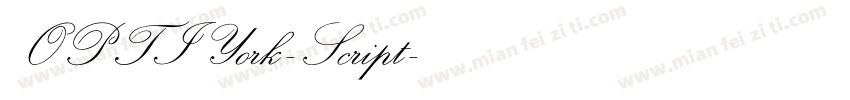 OPTIYork-Script字体转换
