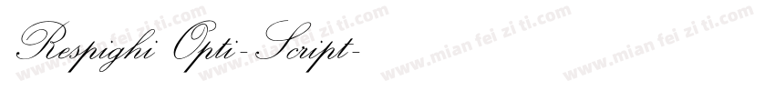 RespighiOpti-Script字体转换