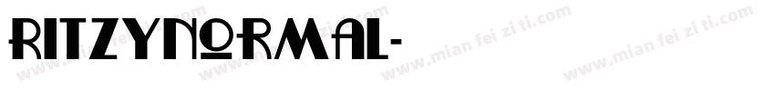 RitzyNormal字体转换