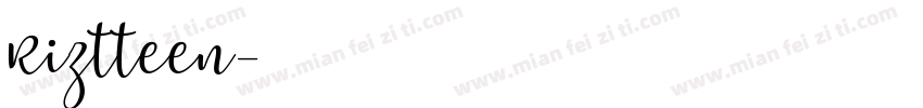 Riztteen字体转换