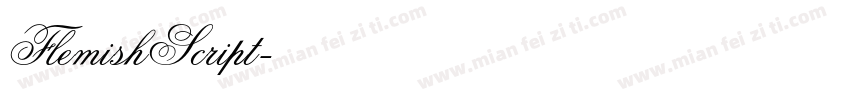 FlemishScript字体转换