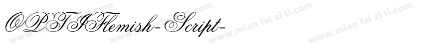 OPTIFlemish-Script字体转换