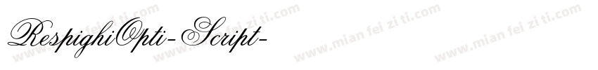 RespighiOpti-Script字体转换