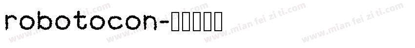 robotocon字体转换