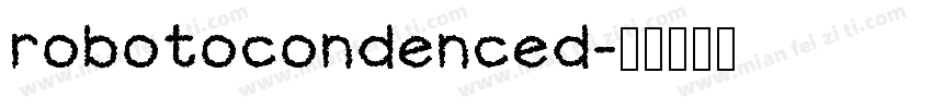 robotocondenced字体转换