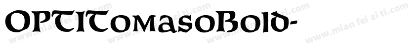 OPTITomasoBold字体转换