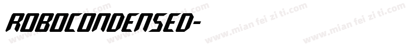 RoboCondensed字体转换