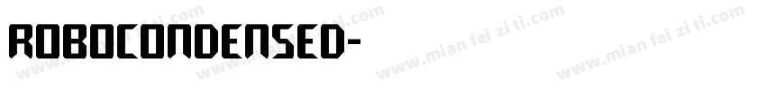 RoboCondensed字体转换
