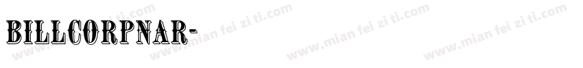 billcorpnar字体转换